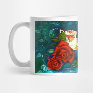 Teacup and Red Roses Mug